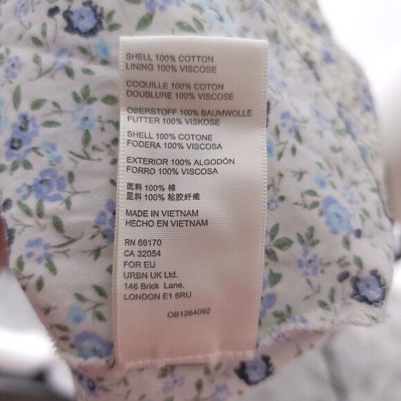 Free People Womens Medium Petunia Mini Dress Tea Combo Floral - Picture 10 of 11